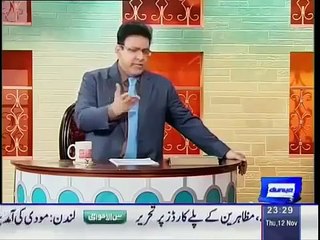 Hasb e Haal - 12 November 2015 _ Azizi as Ch Muhammad Sarwar