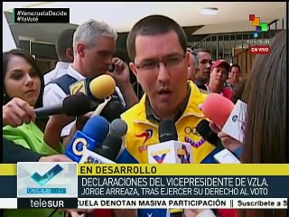 Jorge Arreaza felicita a Venezuela e invoca a Bolívar este 6D