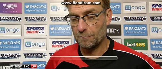 Newcastle 2-0 Liverpool Jurgen Klopp Post Match Interview vs Newcastle 2-0
