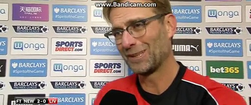 Newcastle 2-0 Liverpool Jurgen Klopp Post Match Interview vs Newcastle 2-0