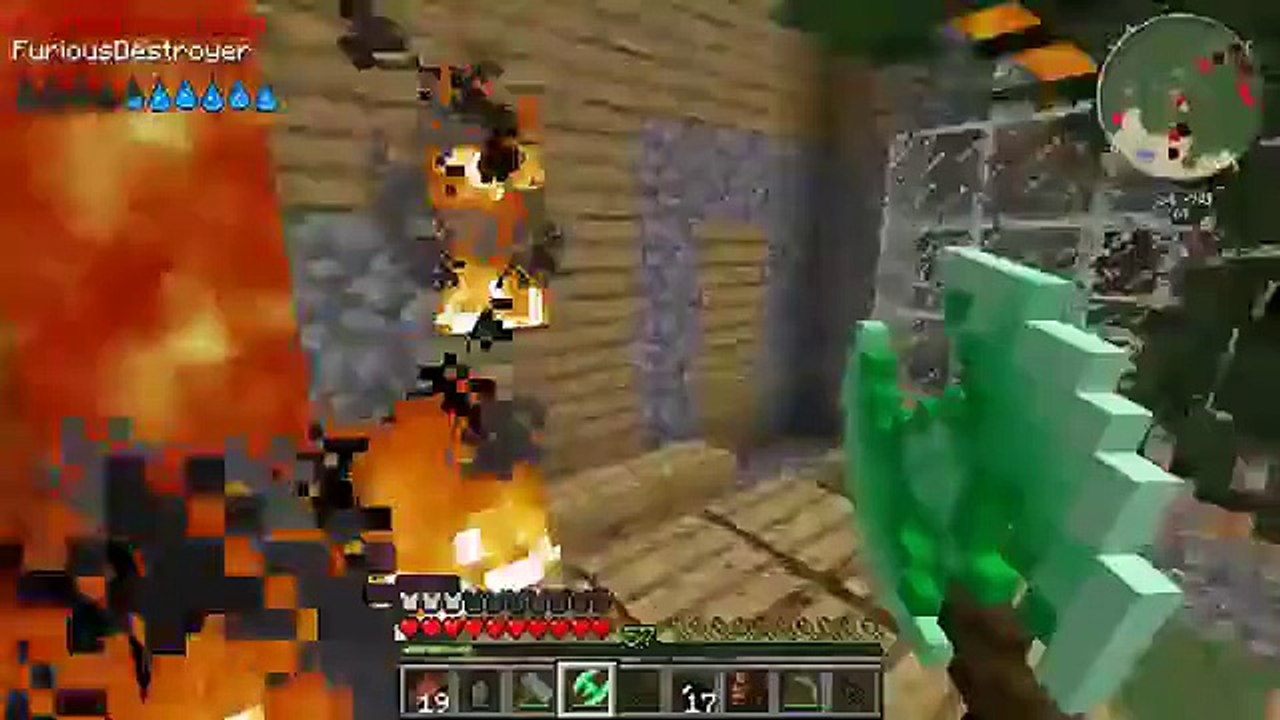 PopularMMOs Pat and Jen Minecraft LAVA PIT OF DOOM MISSION The Crafting Dead [39]