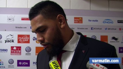 Taofifenua après RCT-Agen: "travailler ce qui n'a pas marché"
