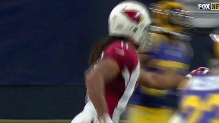 Cardinals Carson Palmer hits Larry Fitzgerald for 15 yards