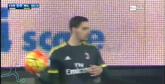 GOAL Carlos Bacca - Carpi 0-1 AC Milan - 06.12.2015