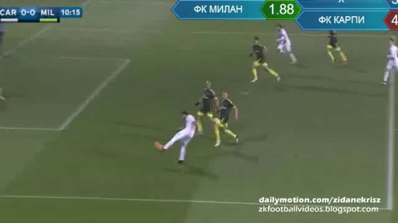 Marco Borriello Fantastic Chance - Carpi - AC Milan 06.12.2015 HD Serie A