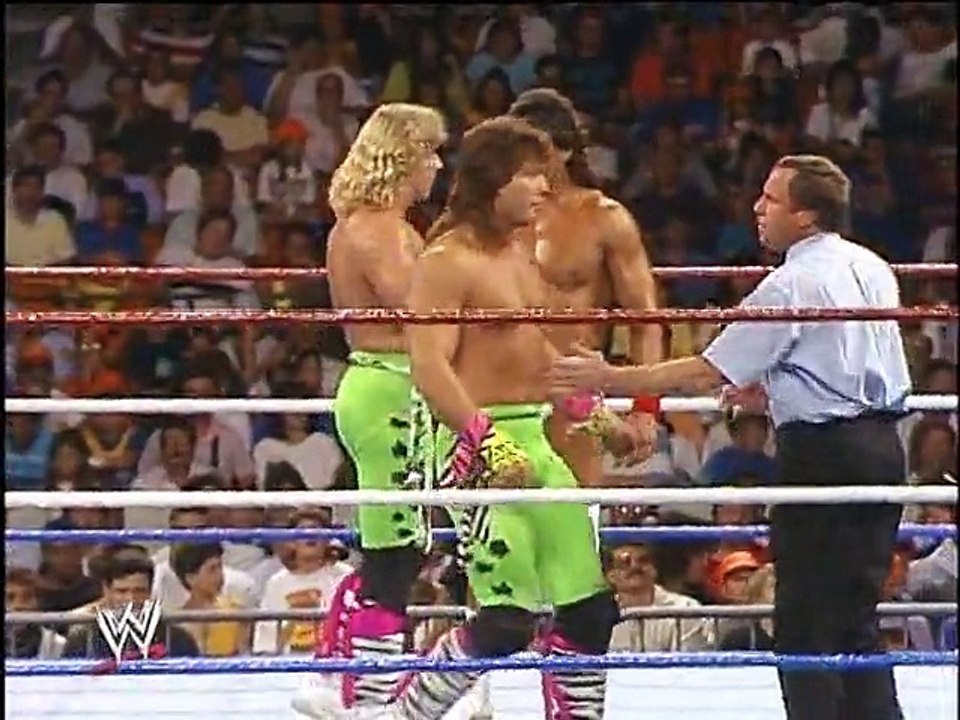 WWF SummerSlam 1989 - Tito Santana & The Rockers Vs. Rick Martel & The Rougeaus