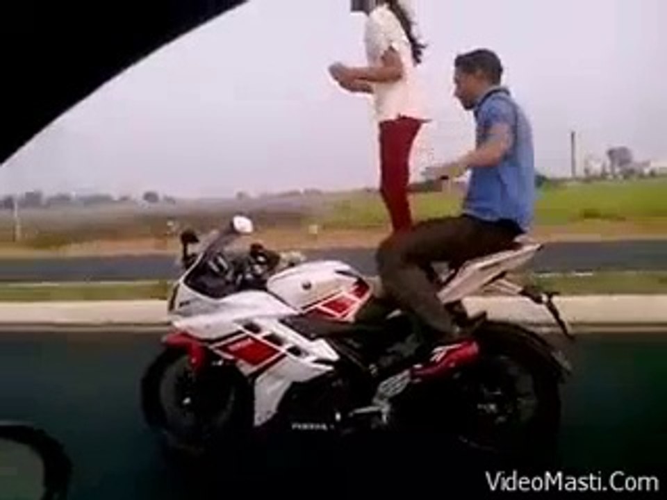 Girl Riding Super Bike And Stunts - Must Watch