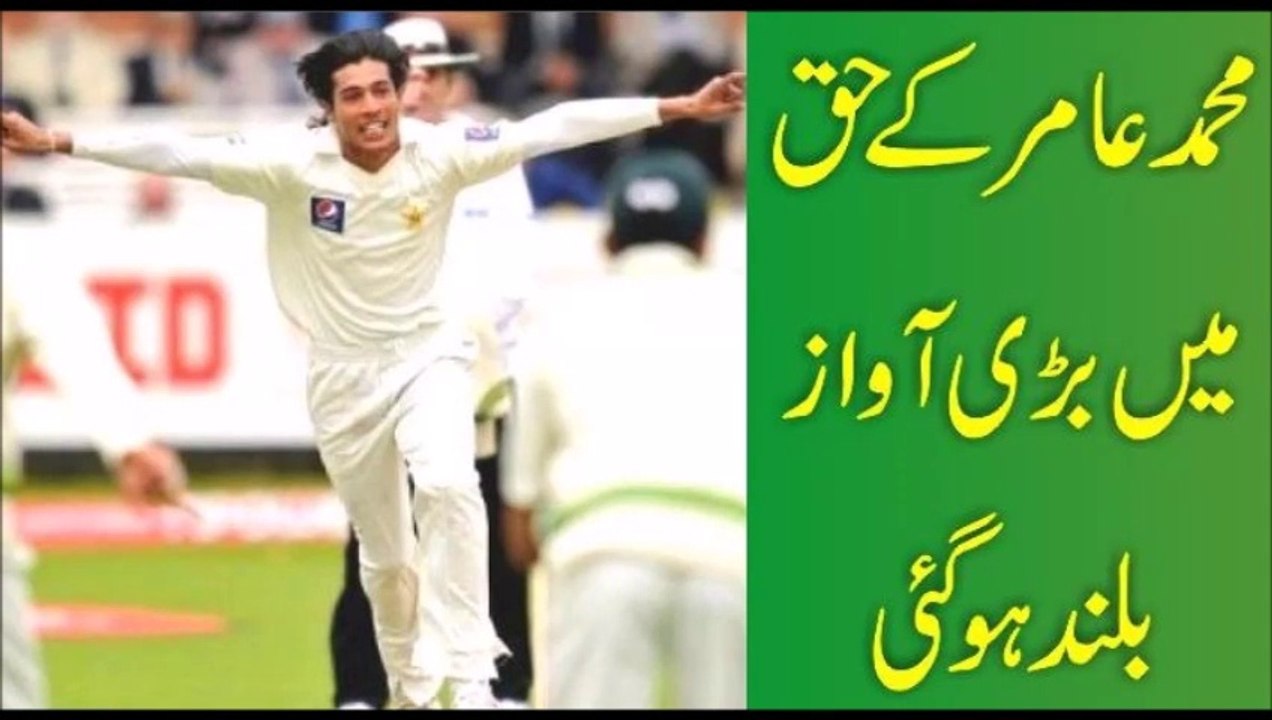 محمد عا مر کے حق میں بڑی آواز بلند ہو گئی
