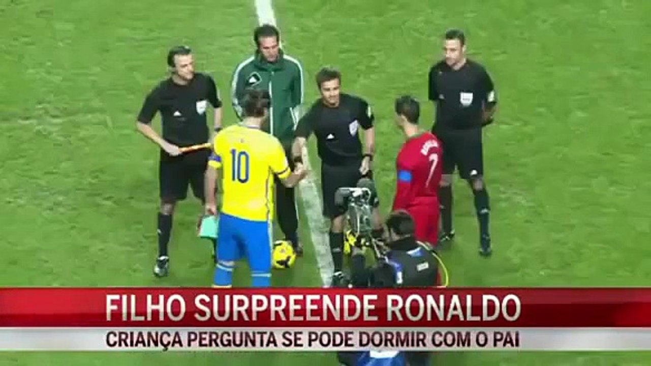 Filho de Cristiano Ronaldo faz pergunta ao pai em directo que o marcará para toda a vida