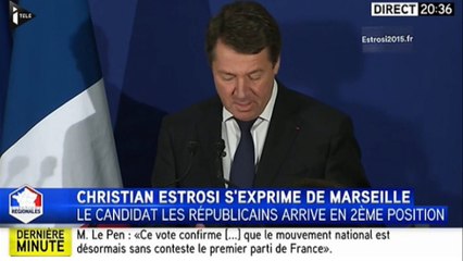 Estrosi: "Le score de Marion Maréchal-Le Pen, une des plus grave menace de notre histoire politique"