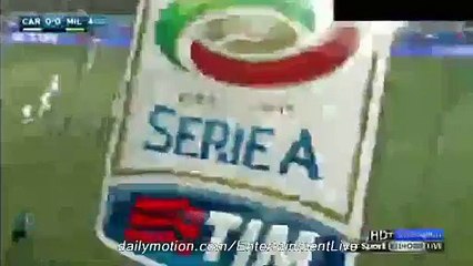 Carlos Bacca Amaizing CHANCE CARPI 0-0 MILAN SERIE A