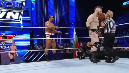 Roman Reigns vs. Sheamus_ King Barrett_ Rusev & Alberto Del Rio- SmackDown_ Dec.