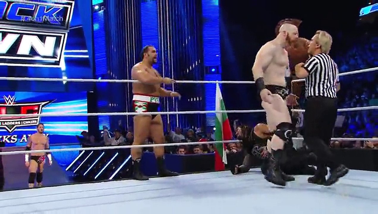 Roman Reigns vs. Sheamus_ King Barrett_ Rusev & Alberto Del Rio- SmackDown_ Dec.