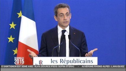 Régionales 2015 - Nicolas Sarkozy refuse "toute fusion et tout retrait de liste"