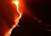 Lava Flows From Sicily's Mount Etna