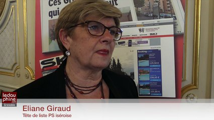 Régionales 2015 - Isère - Réaction d'Eliane Giraud, tête de liste PS iséroise