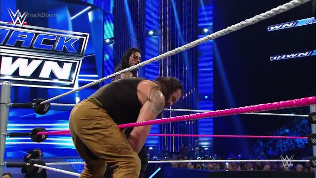 Roman Reigns Randy Orton vs Bray Wyatt Braun Strowman SmackDown Oct 8-2015-dailymotion