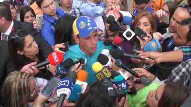 Henrique Capriles: Los venezolanos no queremos una guerra