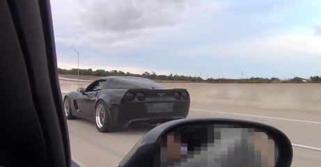 Faire la course et crasher sa Corvette à plus de 200km/h vu de l'intérieur
