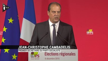 J-C Cambadélis : "Le PS décide de faire barrage républicain"