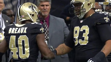 Saints Delvin Breaux picks off Cam Newton