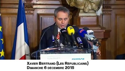 Régionales : Xavier Bertrand se pose en "seule alternative" à Marine Le Pen