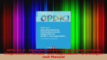 OPDKJ2  Operationalisierte Psychodynamische Diagnostik im Kindes und Jugendalter PDF Kostenlos