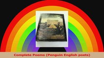 Complete Poems Penguin English poets Read Online