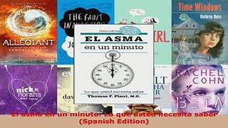 Download  El asma en un minuto Lo que usted necesita saber Spanish Edition PDF Free
