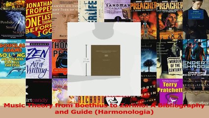 PDF Download  Music Theory from Boethius to Zarlino A Bibliography and Guide Harmonologia Read Full Ebook