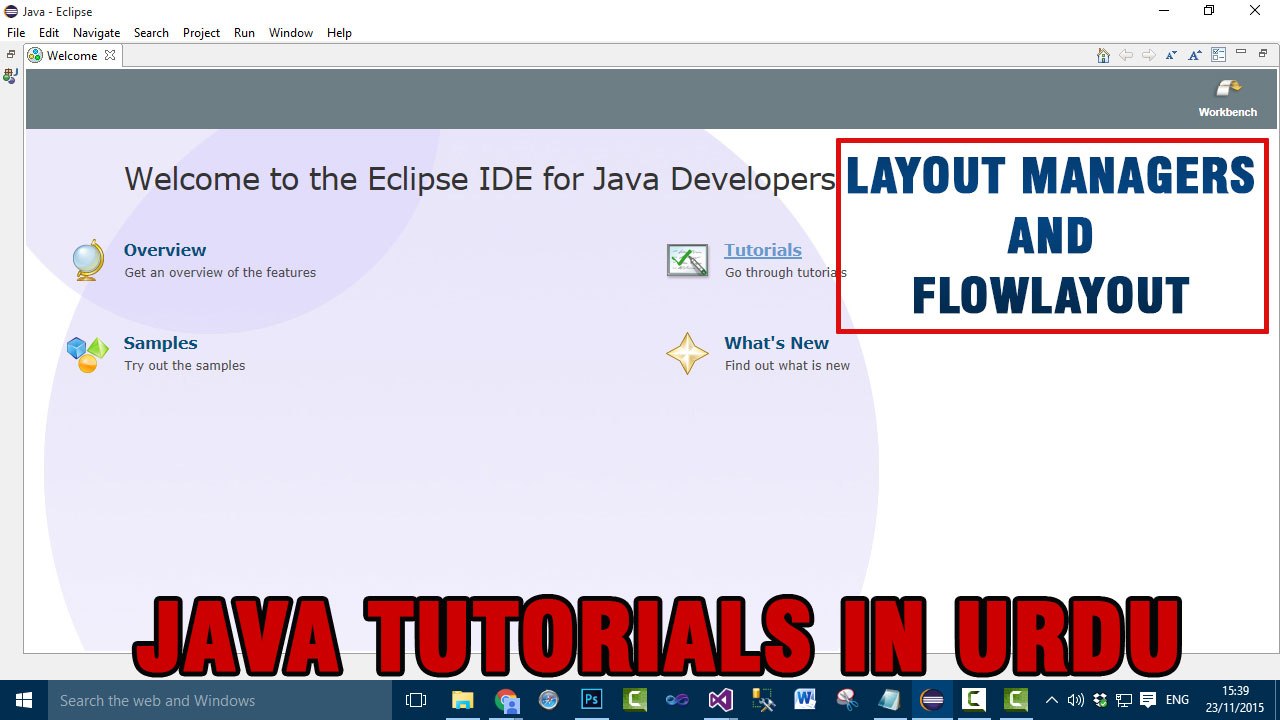 Java Applet Tutorial In Urdu - Java Layout Manager (FlowLayout) (1/3)