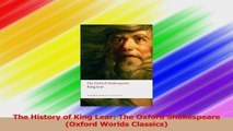 The History of King Lear The Oxford Shakespeare Oxford Worlds Classics Read Online