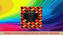 Mathew Arnold Selected Poems Poetry Classics Download