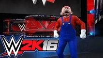 WWE 2K16 Iron Man Match! (Mario Vs Luigi)