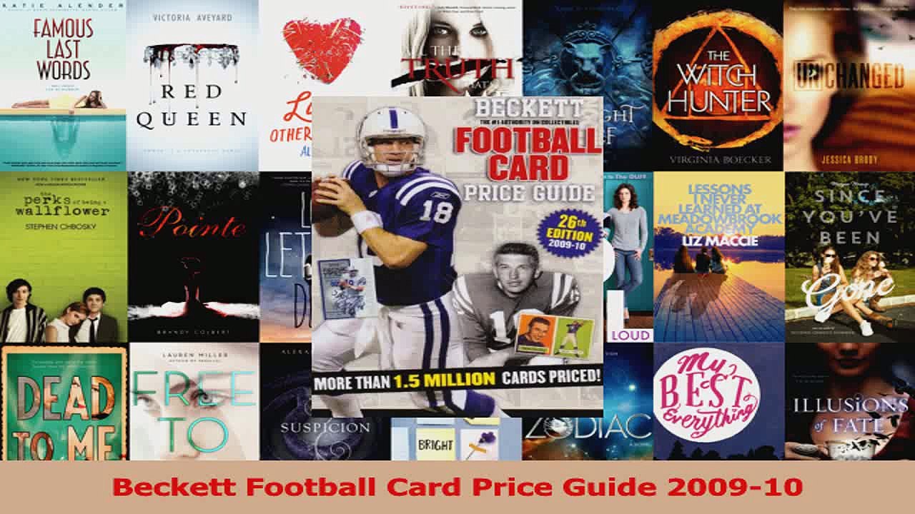 Download  Beckett Football Card Price Guide 200910 Ebook Online