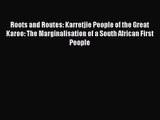 Roots and Routes: Karretjie People of the Great Karoo: The Marginalisation of a South African