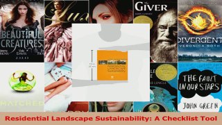 Read  Residential Landscape Sustainability A Checklist Tool Ebook Free