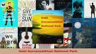 PDF Download  Gobi Gurvansaikhan National Park Download Online