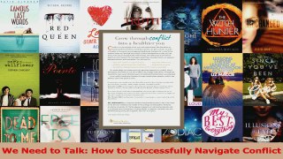 We Need to Talk How to Successfully Navigate Conflict PDF