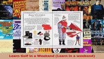 Download  Learn Golf in a Weekend Learn in a weekend PDF Online