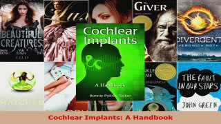 Download  Cochlear Implants A Handbook EBooks Online