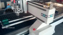 apextech 1325 cnc router with 130 1200mm rotary device test video