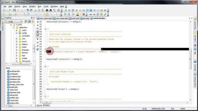CodeIgniter - MySQL Database - Connecting (Part 7_11) | PHP Tutotirals For Beginners