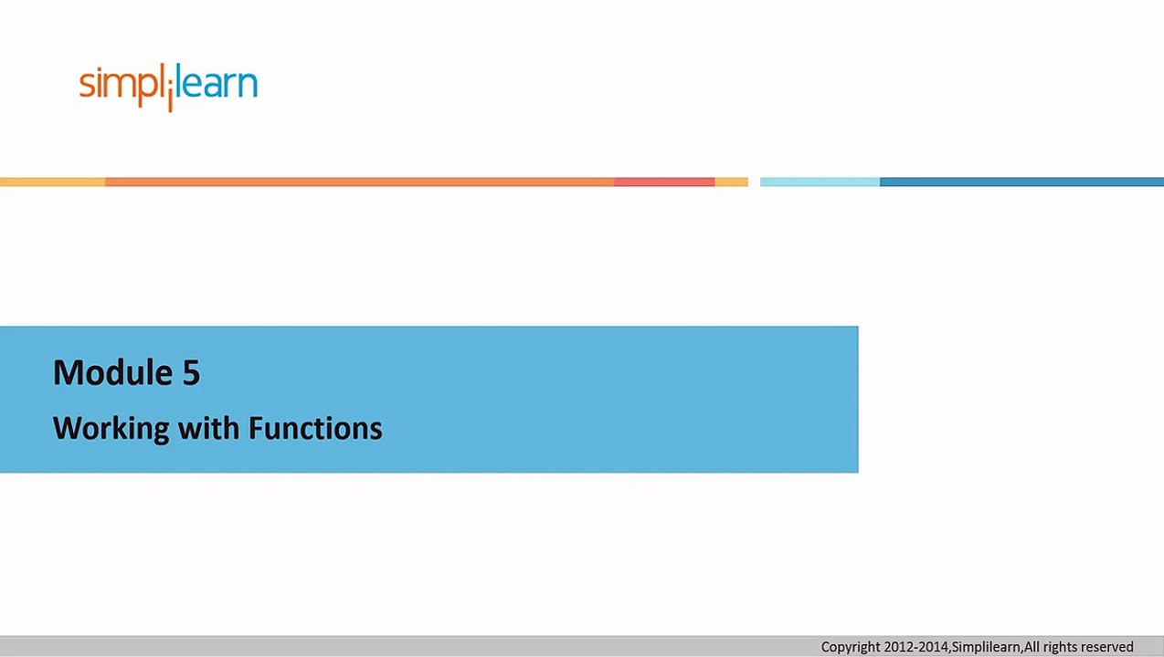 015 Working with Functions