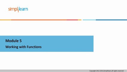 015 Working with Functions