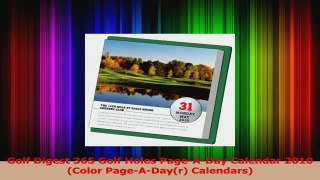 Download  Golf Digest 365 Golf Holes PageADay Calendar 2010 Color PageADayr Calendars Ebook Online