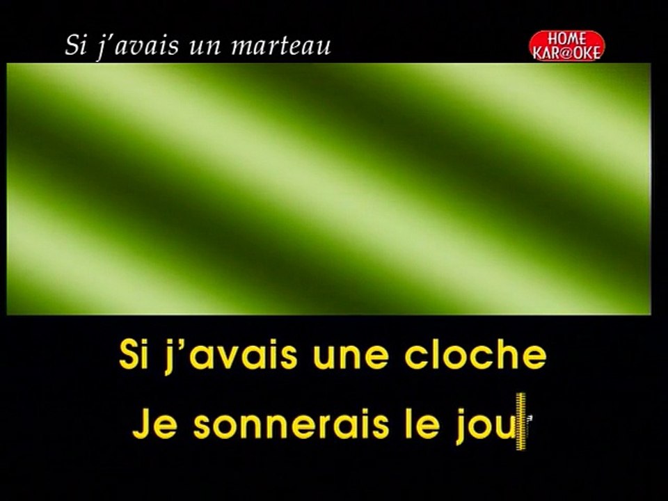 KARAOKE CLAUDE FRANÇOIS - Si j'avais un marteau