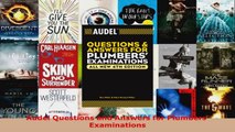 Download  Audel Questions and Answers for Plumbers Examinations PDF Online