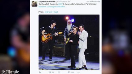 Les Eagles of Death Metal sur scène avec U2