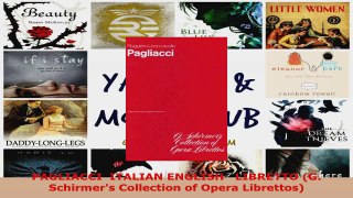 Download  PAGLIACCI  ITALIAN ENGLISH   LIBRETTO G Schirmers Collection of Opera Librettos PDF Online